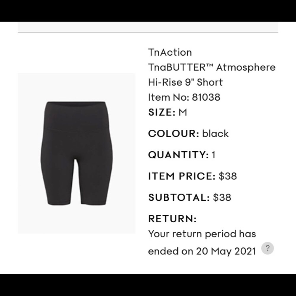 TNA butter shorts